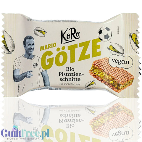 KoRo Bio Pistazienschnitte mit Pistaziencreme - bio wafer with pistachio cream 45% pistachios!