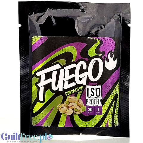 Fuego Iso Protein Pistachio 30g - izolat białek serwatkowych o smaku pisacjowym