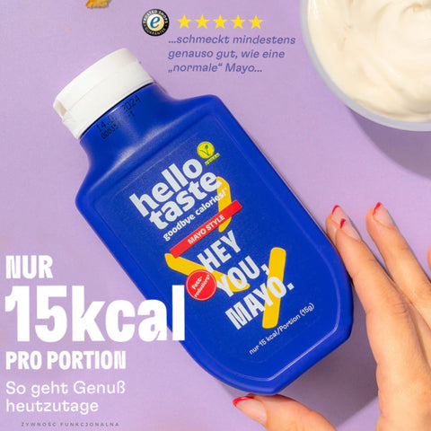 HelloTaste Mayo Style 15kcal - vegan low-fat mayonnaise flavored sandwich sauce