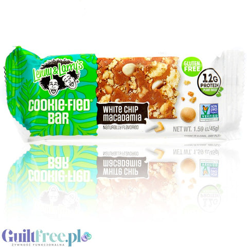 Lenny & Larry's Complete Cookie-fied Bar White Chip Macadamia - vegan cookie bar 12g protein