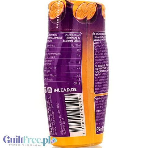 Inlead Squeeze Syrup Mango - Maracuja - concentrated sugar and calorie free water syrup for 8L