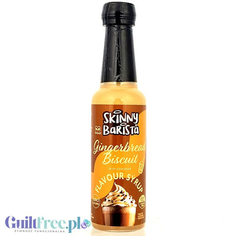 Skinny Food Barista Coffee Syrup Gingerbred Biscuit 250ml - piernikowy syrop zero kalorii do kawy, bez cukru