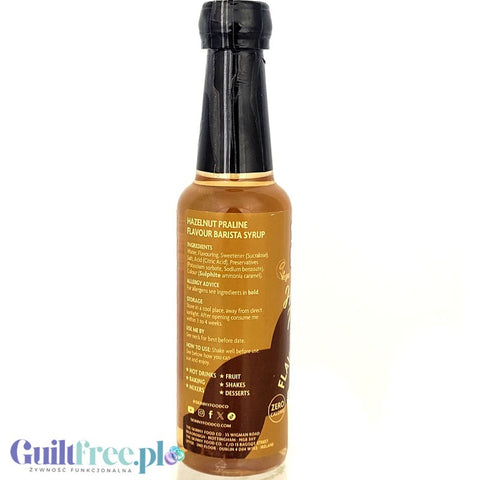 Skinny Food Barista Coffee Syrup Hazelnut Praline 250ml - syrop zero kalorii do kawy, bez cukru