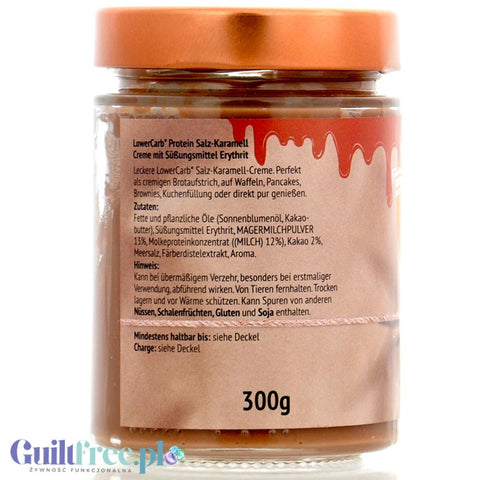Soulfood Salz Karamell Creme - turbo cream with salted caramel flavor, without sugar, maltitol and palm oil