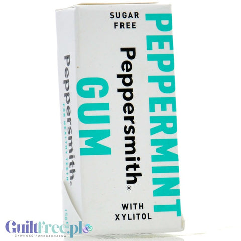 Peppersmith Peppermint Mints - chewing gum with xylitol, Peppermint.