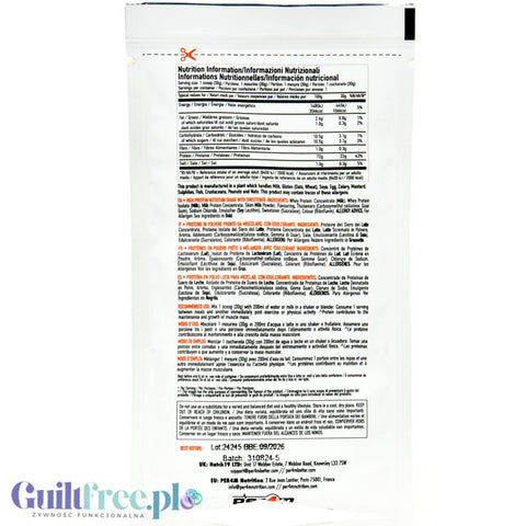Per4m Whey Advanced Protein Banana Creme 30g sachet - dense protein nutrient WPC, WPI & MPC, Banana Cream.