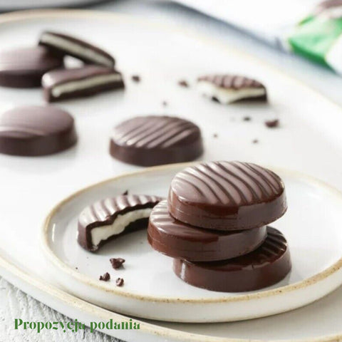 Russel Stover Stevia Mint Patties - filled sugar-free chocolates with mint paste