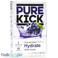 Pure Kick Hydration Concord Grape - saszetki bez cukru, napój instant z kofeiną, witaminami i elektrolitami