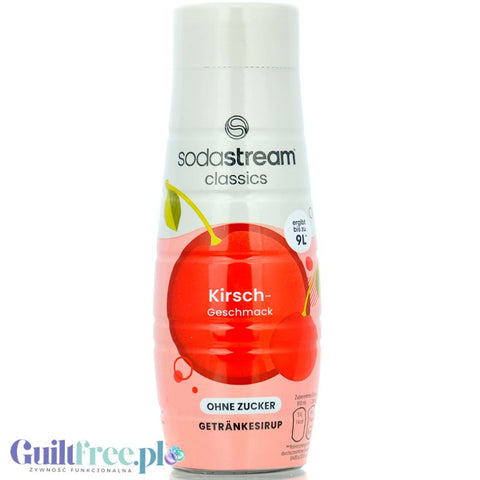 SodaStream No Sugar Cherry 440ml - sugar free concentrate for 9L ready drink