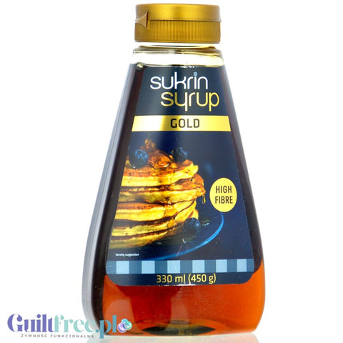 Sukrin FiberSirup Gold - sweet IMO syrup with stevia, low carb maple syrup alternative (Isomaltooligosaccharides))