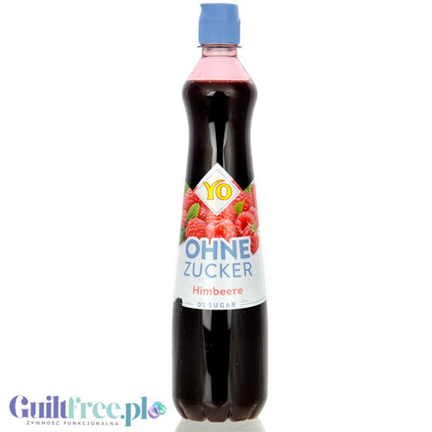 YO Ohne Zucker Himbeere - concentrated syrup for dilution without sugar and calories, Raspberry