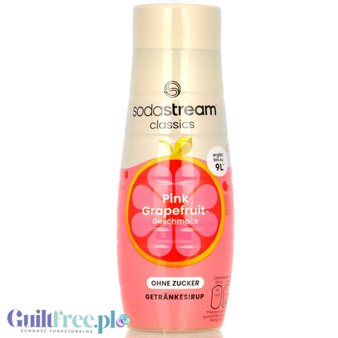 SodaStream No Sugar Pink Grapefruit 440ml - sugar free concentrate for 9L ready drink