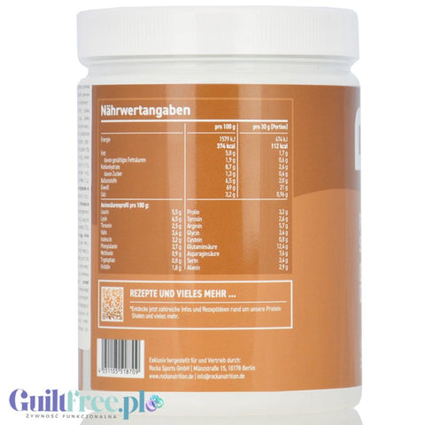 Rocka Nutrition Protein Shake Creamy Nougat 300g - vegan protein supplement 5 protein sources
