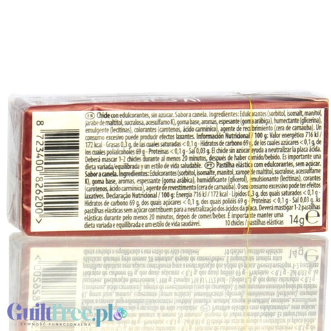 Trident Chicle Canela sin azúcar - cinnamon chewing gum without sugar