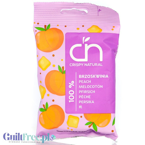 Crispy Natural Peach - crispy dried freeze-dried peach 100%.