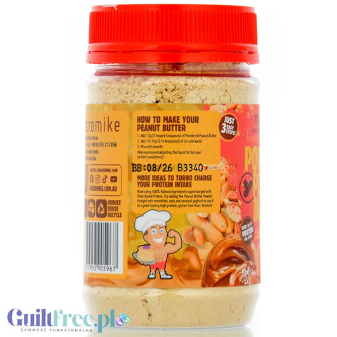 Macro Mike Peanut Powder Salted Caramel - wegańskie proteinowe masło orzechowe w proszku 46g białka