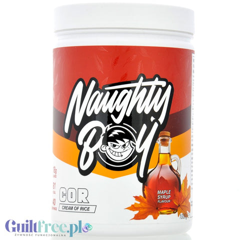 Naughty Boy Cream Of Rice Maple Syrup 1kg - sugar free rice gruel, recovery workout meal, Maple Syrup