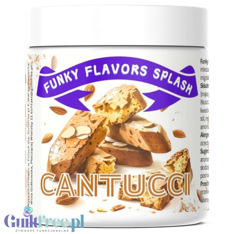 Funky Flavors Splash Cantucci 50g - aromat słodzący w proszku 7kcal, smak ciasteczka migdałowe