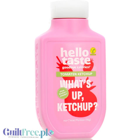 HelloTaste What's Up, Ketchup 47kcal - mild ketchup with stevia and erythrol with no added sugar