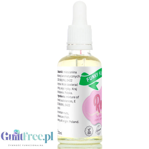 Funky Flavors Basic Rose 30ml - Róża - kropelki aromatyzujące bez cukru, tłuszczu i słodzików