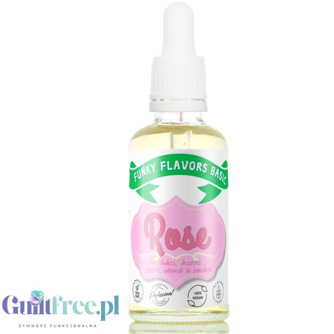 Funky Flavors Basic Rose 30ml - Róża - kropelki aromatyzujące bez cukru, tłuszczu i słodzików