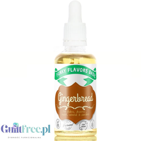 Funky Flavors Basic Gingerbread 30ml - Piernik - kropelki aromatyzujące bez cukru, tłuszczu i słodzików