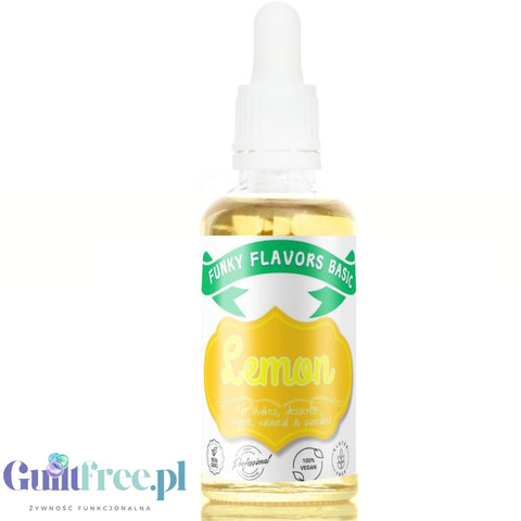 Funky Flavors Basic Lemon 30g - Cytryna - kropelki aromatyzujące bez cukru, tłuszczu i słodzików