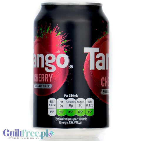 Tango Sugar Free Cherry 330ml - zero kcal sugar free drink with cherry flavor