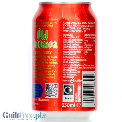 D&G Old Jamaica Ginger Beer Extra Fiery (CHEAT MEAL) bezalkoholowe piwo imbirowe 0% pikantne