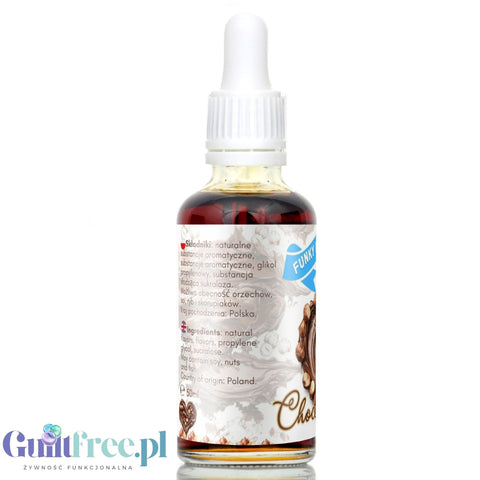 Funky Flavors Sweet Chocolush - sugar free & calorie free, milk chocolate & hazelnuts food flavor drops