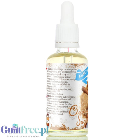 Funky Flavors Sweet Cinnamon Sugar - słodzony aromat cynamonowy bez cukru i bez tłuszczu
