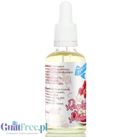 Funky Flavors Sweet Raspberry Pavlova sugar free liquid flavor with sucralose