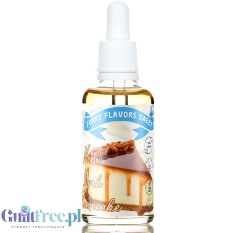 Funky Flavors Sweet New York Cheesecake sugar free liquid flavor with sucralose