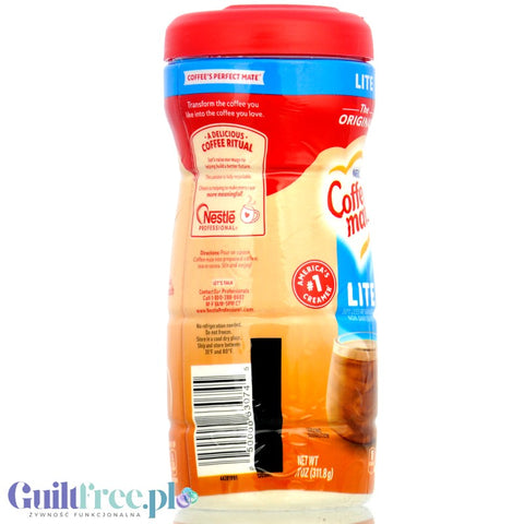 Nestlé Coffeemate Original Lite - creamy lactose-free coffee creamer only 10kcal