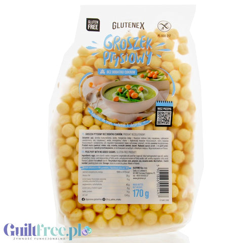 Glutenex Groszek Ptysiowy 170g - bez dodatku cukru, bezglutenowy