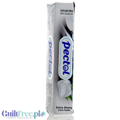 Pectol Extra Strong - strong menthol candies without sugar.