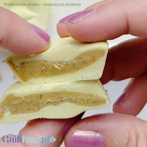 Ahead White Chocolate & Pistachio Creme Cups - chocolates with pisatation filling in white chocolate