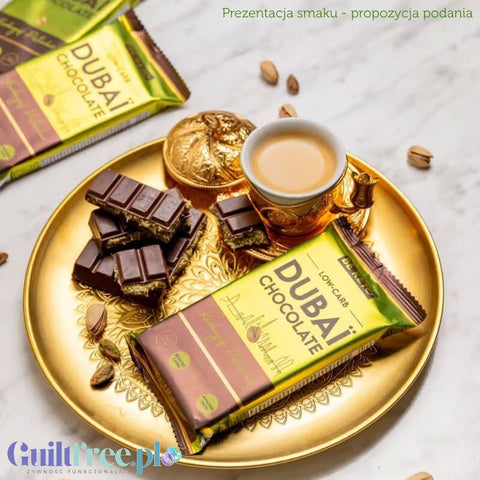 BeKeto Low-Carb Dubai Chocolate - czekolada dubajska bez cukru z erytrolem i stewią