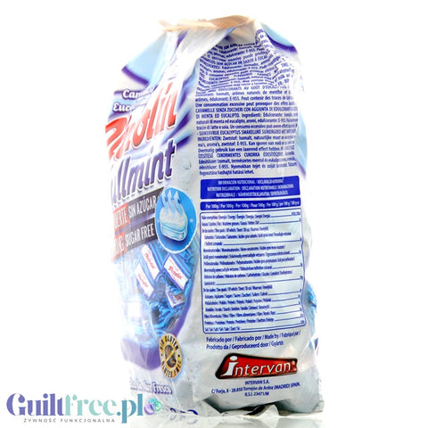 Pictolin Fullmint Extra Fuerte 1kg - super mocne cukierki eukaliptusowo-mentolowym bez cukru