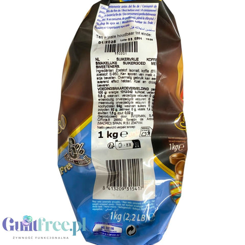 Pictolin Cafe Dry Espresso 1kg - intensywnie kawowe cukierki bez cukru