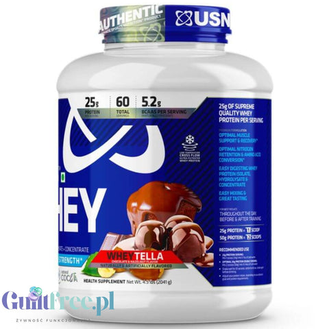 USN Blue Lab Whey Wheytella 2kg - protein nutrient WPI, WPC, WPH with Tolerase L.