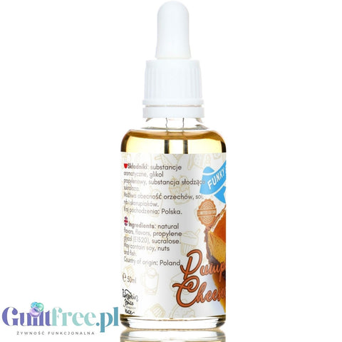 Funky Flavors Sweet Pumpkin Cheesecake - słodkie kropelki o smaku sernika dyniowego bez cukru i bez tłuszczu