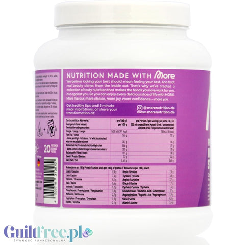 More Nutrition Total Protein Milkshake Choco Coco 0.6KG - casein, dense protein, Milk Chocolate & Coconut flavor