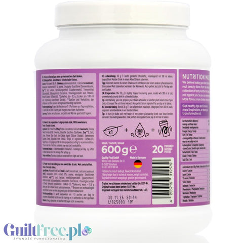 More Nutrition Total Protein Milkshake Choco Coco 0.6KG - casein, dense protein, Milk Chocolate & Coconut flavor