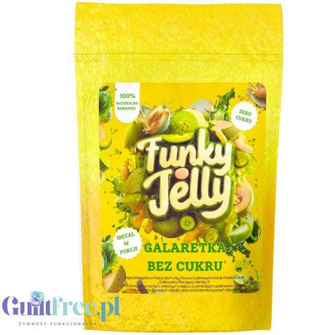 Funky Jelly Honey Melon & Green Apple x 3 servings - sugar-free jelly, flavor Melon & Green Apple
