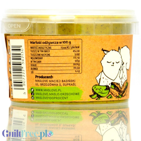 Maslove Roasted Pistachios with Himalayan Salt 185g pulp with no added sugar