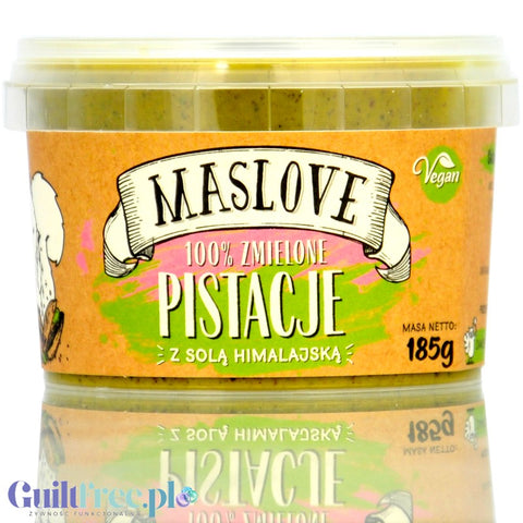 Maslove Pieczone Pistacje z Solą Himalajską 185g miazga bez dodatku cukru