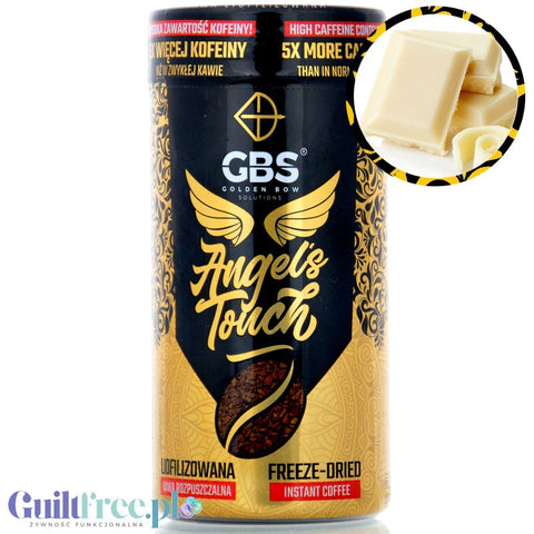 GBS Angel's Touch White Chocolate 90g - freeze-dried instant coffee with higher caffeine content