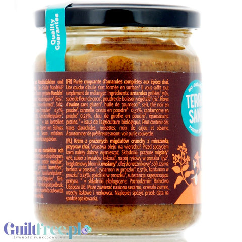 Terrasana Crunchy Almond Chai - Krem z prażonych migdałów crunchy z mieszanką przypraw chai