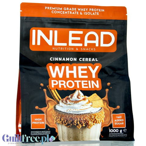 Inlead Whey Protein Cinnamon Cereal 1kg - WPC WPI protein supplement, flavor cinnamon cereal